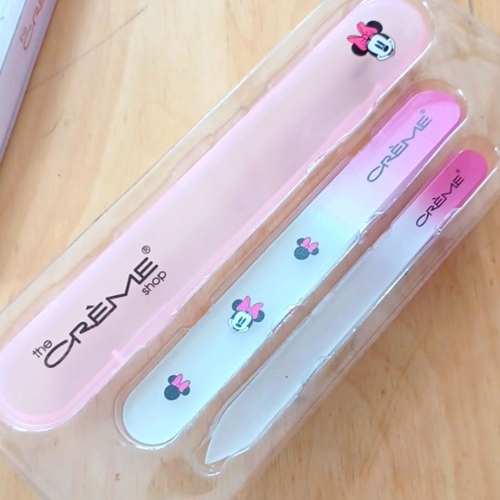 The Creme Shop Minnie Mouse Crystal Nail File Set NWT